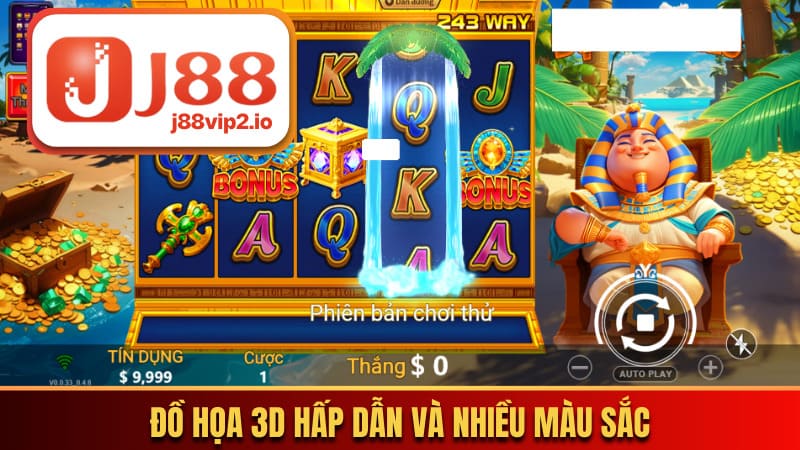Đồ họa 3D hấp dẫn và nhiều màu sắc