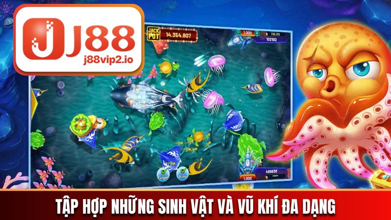 Tập hợp những sinh vật và vũ khí đa dạng