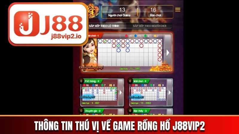 Thông tin thú vị về game Rồng Hổ J88vip2